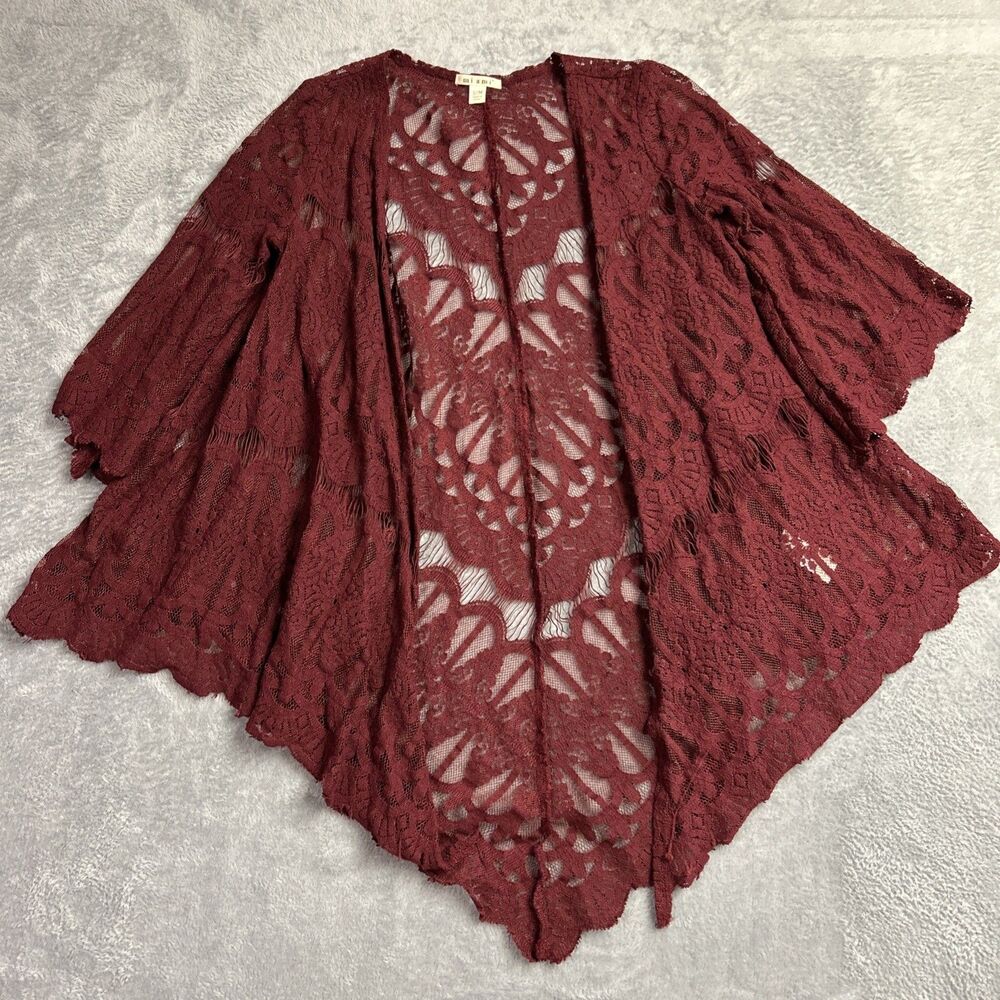 Miami Lace Cover Up Womens Shirt Top Jacket Frill Sz. S/M Boho Fairy Whimsigoth